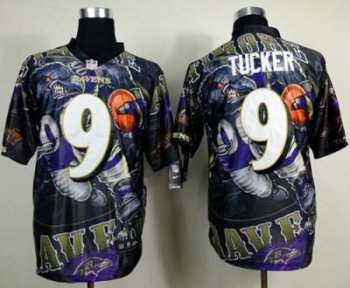 Nike Baltimore Ravens #9 Justin Tucker Men's Stitched Fanatical Version Elite NFL Jersey