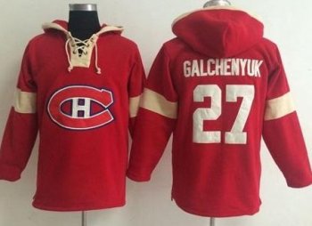 Montreal Canadiens #27 Alex Galchenyuk Red Pullover NHL Hoodie