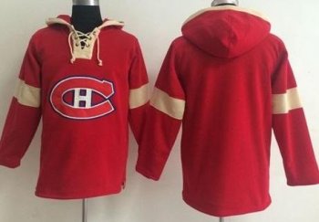 Montreal Canadiens Blank Red Pullover NHL Hoodie