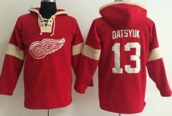 Detroit Red Wings 13 Pavel Datsyuk Red Pullover NHL Hoodie