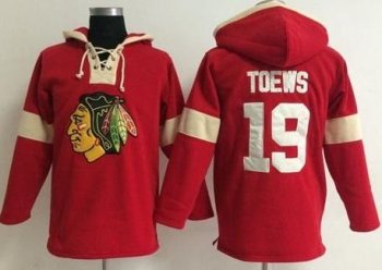 Chicago Blackhawks #19 Jonathan Toews Red Pullover NHL Hoodie