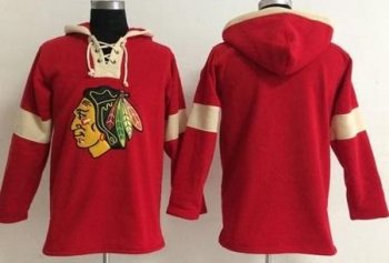 Chicago Blackhawks Blank Red Pullover NHL Hoodie