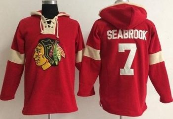 Chicago Blackhawks #7 Brent Seabrook Red Pullover NHL Hoodie