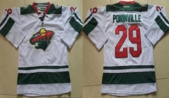 Minnesota Wild #29 Jason Pominville White Stitched NHL Jersey