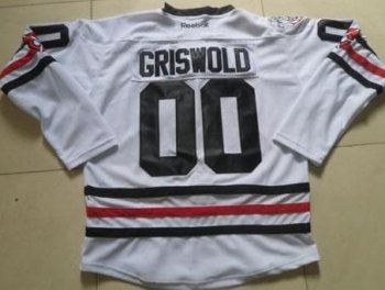 Chicago Blackhawks #00 Clark Griswold White 2015 Winter Classic Stitched NHL Jersey