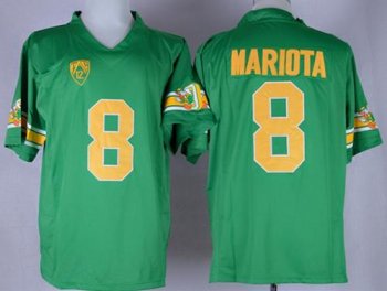 Oregon Ducks #8 Marcus Mariota Green 1994 Throwback Stitched NCAA Jersey