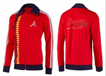 Mens Atlanta Braves MLB Baseball Jacket-0014