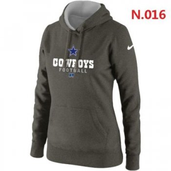 Dallas cowboys Women's Nike Critical Victory Pullover Hoodie Dark grey