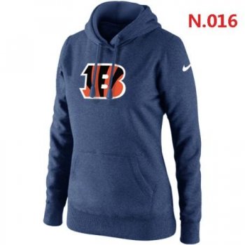 Cincinnati Bengals Women's Nike Club Rewind Pullover Hoodie ?C Dark blue