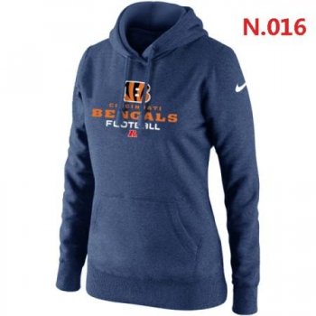 Cincinnati Bengals Women's Nike Critical Victory Pullover Hoodie Dark blue