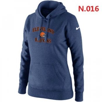 Cleveland Browns Women's Nike Heart & Soul Pullover Hoodie Dark blue