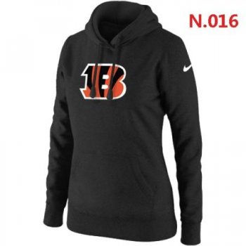 Cincinnati Bengals Women's Nike Club Rewind Pullover Hoodie ?C Black