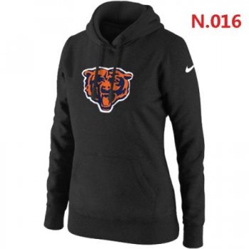 Chicago Bears Women's Nike Club Rewind Pullover Hoodie ?C Black 2