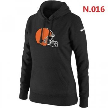 Cleveland Browns Women's Nike Club Rewind Pullover Hoodie ?C Black