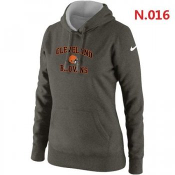 Cleveland Browns Women's Nike Heart & Soul Pullover Hoodie Dark grey