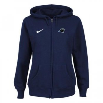 Carolina Panthers Ladies Tailgater Full Zip Hoodie - Blue