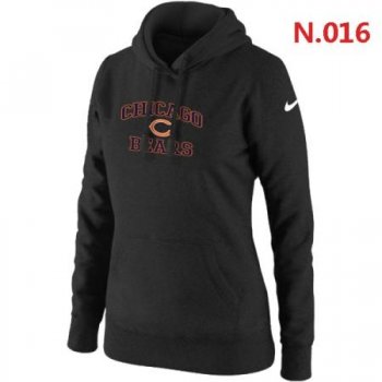 Chicago Bears Women's Nike Heart & Soul Pullover Hoodie Black