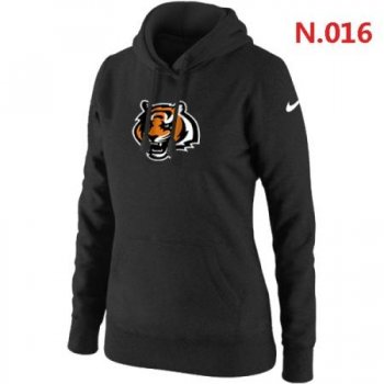 Cincinnati Bengals Women's Nike Club Rewind Pullover Hoodie ?C Black 2