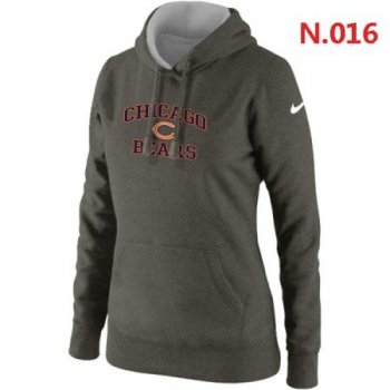 Chicago Bears Women's Nike Heart & Soul Pullover Hoodie Dark grey