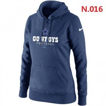 Dallas cowboys Women's Nike Critical Victory Pullover Hoodie Dark blue