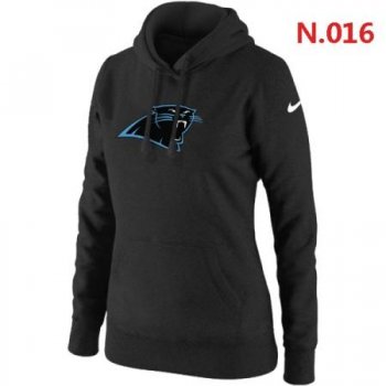 Carolina Panthers Women's Nike Club Rewind Pullover Hoodie ?C Black