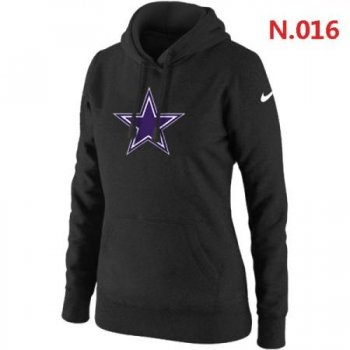 Dallas cowboys Women's Nike Club Rewind Pullover Hoodie ?C Black