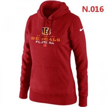 Cincinnati Bengals Women's Nike Critical Victory Pullover Hoodie Red