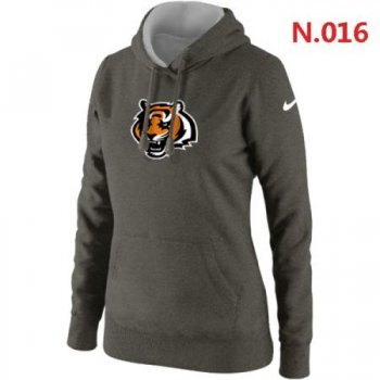 Cincinnati Bengals Women's Nike Club Rewind Pullover Hoodie ?C Dark grey 2