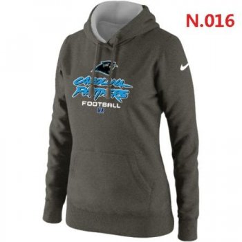 Carolina Panthers Women's Nike Critical Victory Pullover Hoodie Dark grey