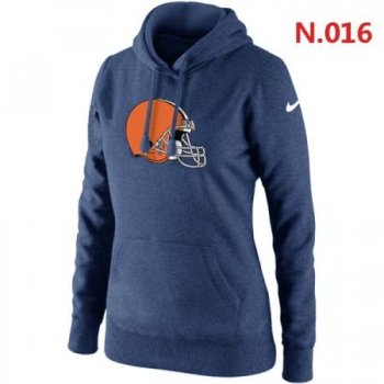 Cleveland Browns Women's Nike Club Rewind Pullover Hoodie ?C Dark blue