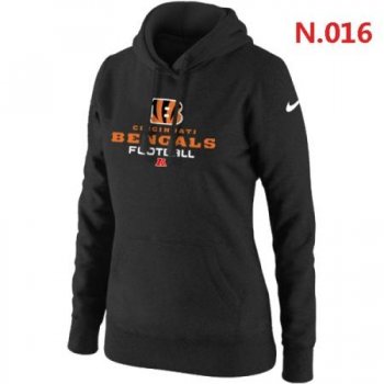 Cincinnati Bengals Women's Nike Critical Victory Pullover Hoodie Black