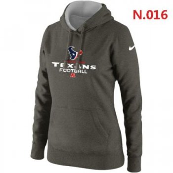 Houston Texans Women's Nike Critical Victory Pullover Hoodie Dark grey