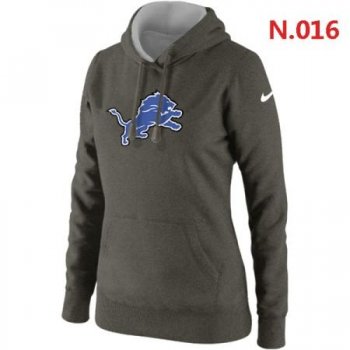 Detroit Lions Women's Nike Club Rewind Pullover Hoodie ?C Dark grey