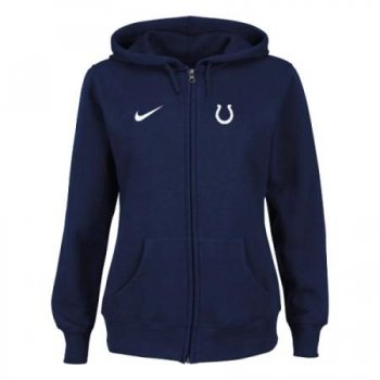 Indianapolis Colts Ladies Tailgater Full Zip Hoodie - Blue