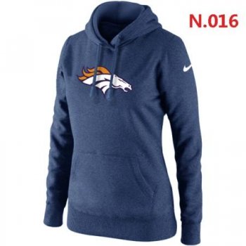 Denver Broncos Women's Nike Club Rewind Pullover Hoodie ?C Dark blue