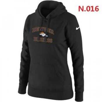 Denver Broncos Women's Nike Heart & Soul Pullover Hoodie Black