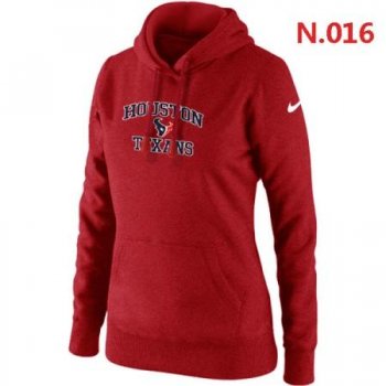 Houston Texans Women's Nike Heart & Soul Pullover Hoodie Red