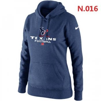 Houston Texans Women's Nike Critical Victory Pullover Hoodie Dark blue