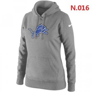 Detroit Lions Women's Nike Club Rewind Pullover Hoodie ?C Light grey