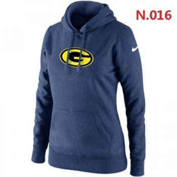 Green Bay Packers Women's Nike Club Rewind Pullover Hoodie ?C Dark blue 6