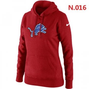 Detroit Lions Women's Nike Club Rewind Pullover Hoodie ?C Red