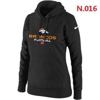 Denver Broncos Women's Nike Critical Victory Pullover Hoodie Black