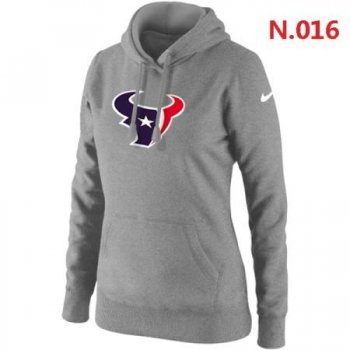 Houston Texans Women's Nike Club Rewind Pullover Hoodie ?C Light grey