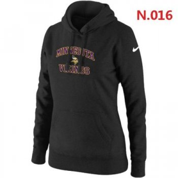 Minnesota Vikings Women's Nike Heart & Soul Pullover Hoodie Black