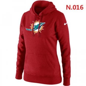 Miami Dolphins Women's Nike Club Rewind Pullover Hoodie ?C Red