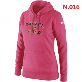 Minnesota Vikings Women's Nike Heart & Soul Pullover Hoodie Pink