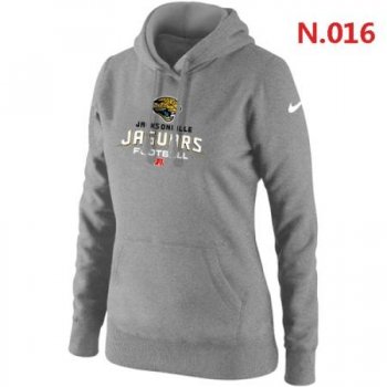 Jacksonville Jaguars Women's Nike Critical Victory Pullover Hoodie Light grey