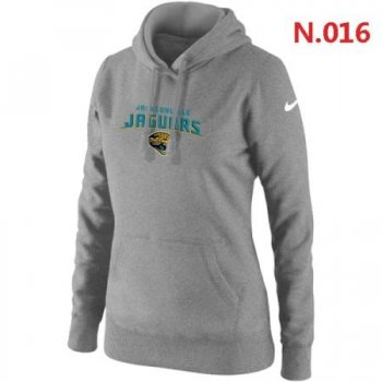 Jacksonville Jaguars Women's Nike Heart & Soul Pullover Hoodie Light grey