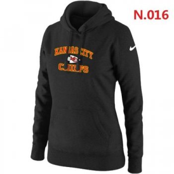 Kansas City Chiefs Women's Nike Heart & Soul Pullover Hoodie Black