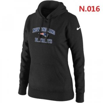 New England Patriots Women's Nike Heart & Soul Pullover Hoodie Black